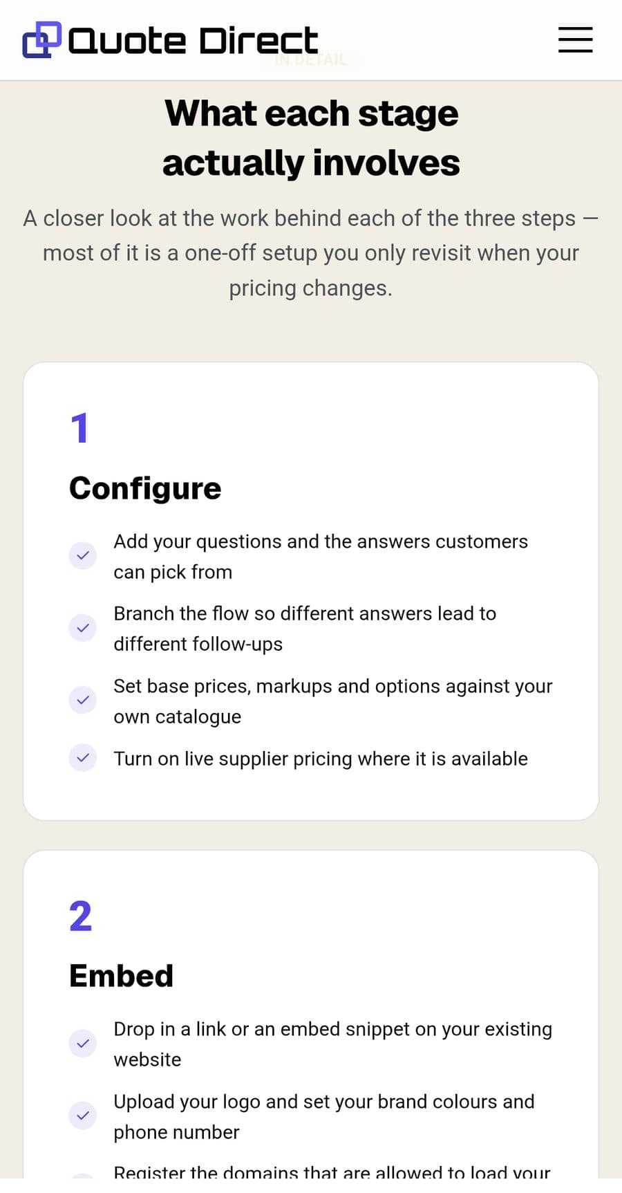 Quote Direct website